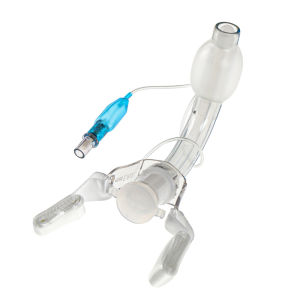 Aseptic disposable tracheostomy tube with sterile sleeve guide balloon medical grade PVC veterinary animal hospital