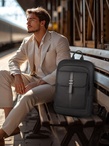 HK Slim Business Backpack Man Waterproof 15.6 Inch Laptop Bag Notebook Backpack Lightweight Computer Work Bag For College School