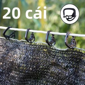 30 CÁI Kẹp Vải Che Nắng Hạng Nặng Móc Di Động Có Thể Điều Chỉnh Để Sử Dụng Ngoài Trời Trong Nhà Kính Sân Vườn