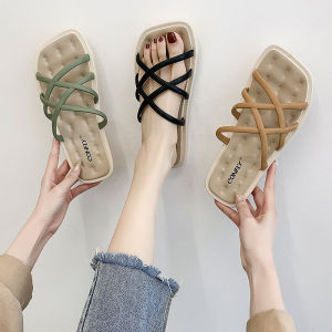 Dép Nữ La Mã Đế Bằng Mới Trong Nhà Ngoài Trời Mặc Thời Trang Mùa Hè Dép Đi Trong Nhà Tắm Dép Đi Trong Nhà Tắm Dép Đi Trong Nhà Màu Nguyên Chất