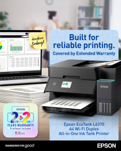 Epson L6370 WiFi Duplex All-In-One Ink Tank Printer with ADF