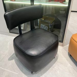 Retro Luxury Eco-Leather Childrens Shoe-Change Stool Slides Game Bench Silent Sofa Stool Customizable Metal Construction