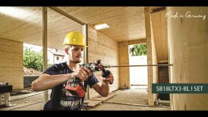 METABO 18V Cordless Hammer Drill with Battery / Charger Set SB 18 LTX-3 BL I