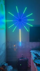 Dây Đèn Led RGB Pháo Hoa 16 Màu Cảm Biến Âm Thanh Có Remote Điều Khiển và Kết Nối APP Điện Thoại Trang Trí Decor Phòng