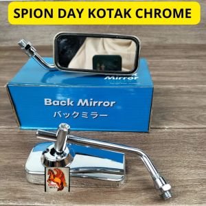 SPION KOTAK KACA PUTIH BAHAN CHROME  100% MERK SPORTDAY HARGA TERBAIK