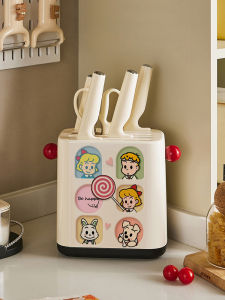 Meisda Dopaamine High Aesthetic Kitchen Knife Holder Multi-Function Kitchen Storage Rack Plastic Anti-Mold Utensil Organizer