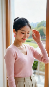 [SG] Pink Bloom Drop Earrings | Pink Floral Ball Dangle Earrings | Cute Flower Earrings | ear me out (EMO-229)