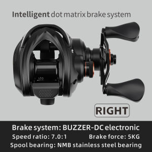 ANATONO STARFALL Digital Control Brake Casting Fishing Reels 149g 7.0:1 Gear Ratio 5KG MAX Drag 6+1Ball Bearings Fishing Coil