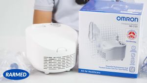 Máy xông khí dung Omron NE-C101 hỗ trợ viêm phế quản hen suyễn rối loạn hô hấp