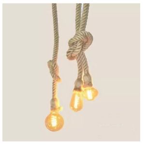 LED Vintage Hemp Rope Pendant Lamp Base E27 Socket Creative Country Style Loft Pendant Light Cafe Decor Light led ligths for home