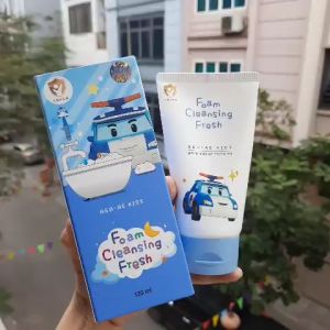 Sữa rửa mặt trẻ em POLI Foam Cleansing Fresh Hàn Quốc 120ml