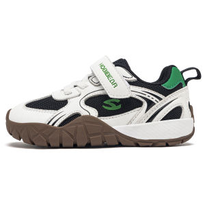 HOBIBEAR | HOBIBEAR Kids Wide Toe Box Sneakers Hook-Loop Non-Slip Walking Shoes Artificial Leather Mesh Outdoor Toddler Sneaker