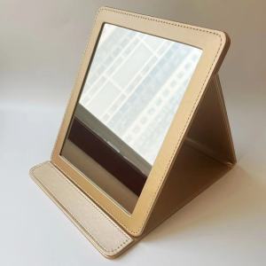Jindian Jewelry Store Mirror Folding Mirror Leather Mirror Special Mirror Counter Special Looking Mirror HD Handheld Cosmetic Mirror