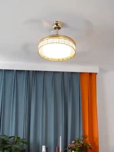 Ceiling Fan Lamp LED With Lights Modern Luxury Ceiling Fan With Light 3 Colors Dimming Living Room Ceiling Fan Light
