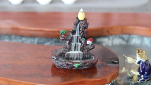 Backflow Incense Burner Resin Waterfall Incense Holder Insence Cone Holder Insense Burner Holder