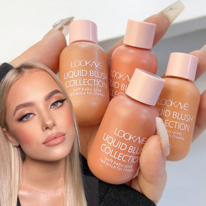 New Liquid Cheek Blush Glossier Peach Liquid Blush Waterproof Velvet Natural Cheek Blush Makeup Brighten Highlighter Professional Korea