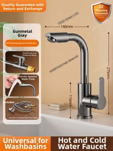 SHENYUAN | Dual Temperature Pull Out Faucet for Bathroom Sink