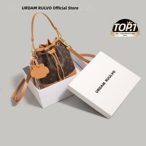 URCDN RDALVO | Niche Printed Drawstring Bucket Bag 2026 New