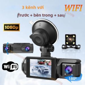Camera Hành Trình Ô Tô 1080P Điều Khiển Bằng Ứng Dụng WIFI 2/3 Kênh Ghi Hình Phía Trước Và Phía Sau Tích Hợp Cảm Biến G Và Phát Hiện Chuyển Động