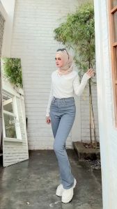 Celana Wanita Terbaru 2024 Celana Jeans Wanita Terbaru Celana Wanita Highwaist Cutbray
