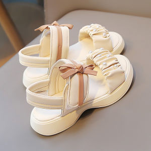 Slip Resistant Pearl Decorated Roman Style Children Sandals
