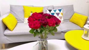 Bunga Mawar Hias 1 Kuntum & Bunga Plastik Tanaman Artificial