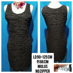 DRESS KUTUNG/SLEEVELESS HITAM(SHURAN) 72