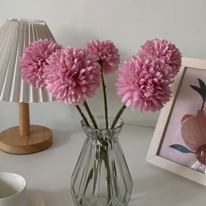 Artificial Flower PomPom Mum Artifisial Bunga Palsu Bunga Sutra Dandelion Single BG177