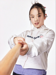 PUMA | Sweet Floral Lace Print Girls Hoodie