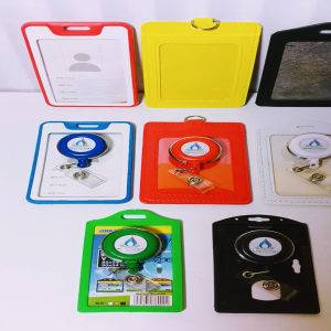 Gantungan Yoyo Id Card Putar Stainless Perum Jasa Tirta II + Tempat/Holder Id Card