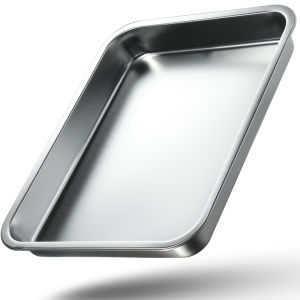 Dày Dặn Khay Cấp Thực Phẩm Bằng Thép Không Gỉ 304 Phong Cách Cổ Điển Đĩa Phục Vụ Hình Chữ Nhật Cho Bbq Và Nhà Bếp Thương Mại Cơm Hấp