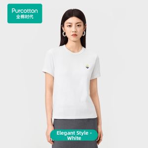 Purcotton | Antibacterial Pure Color Womens T-Shirt