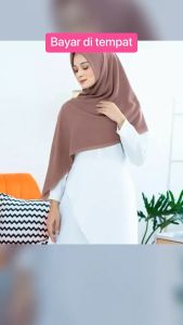 ALMAHIRA SHOP hijab bella laser cut JUMBO 130x130/ Kerudung Segi empat laser JUMBO 130 x 130