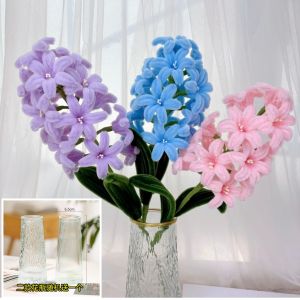 Handmade Home Decor Hyacinth Twist Stick Material Kit Gift for Boyfriend Couples Wedding Flower Art Living Room Decoration
