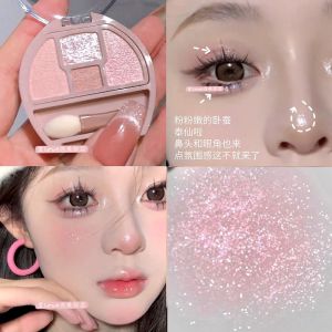 Dopamine Boost 18-Color Eyeshadow Palette with Brush Integrated Multi-Functional Pearl Shimmer Large Size Summer Makeup Tool