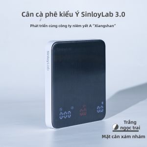 Cân Cà Phê SinloyLab 3.0 Có Đồng Hồ Đếm Thời Gian Sạc Type-C Độ Chính Xác Cao 0.1g Dùng Cho Pha Cà Phê Espresso Và Pha Chầm