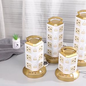 Universal Tower Extension Socket Plug Dual USB Port 2/3/4/5 Tiers/Soket sambungan 3 Meter Wire Space Saving