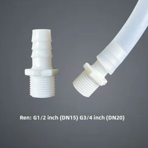 Bộ 5 Đầu Nối Ống Ren Nhựa Nam G1/2 G3/4 Inch DN15 DN20 Chùm Nón Khớp Cho Máy Bơm Nước Thủy Lợi Thiết Bị Hồ Cá
