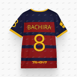 Blue Lock FC Barcha Football Jersey Meguru Bachira Cosplay T-shirt Daily Fashion Womens Mens Oversized Streetwear