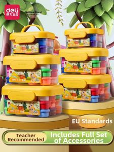 deli | Non-toxic Eco-friendly Safe Odorless Childrens Modeling Clay 24 Colors