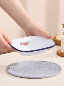 Childrens Dinnerware Cartoon Fish Illustration Series Enamel Baking Tray Pie Dish Roasting Tray Multi-Functional Plate