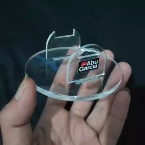 Reel Stand Akrilik & Dudukan Reel Etalase Pajangan Lemari Pancing