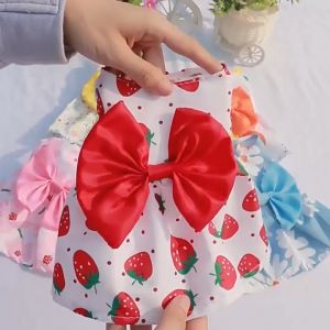 Dog Costume for Parties: Floral Princess Style Skirt