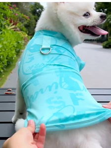 Áo ba lỗ cho Chó Mèo bằng vải thun lạnh kèm khoen móc (mẫu mới) - Love pets shop