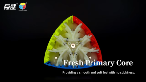 [JPEARLY] Diansheng Magnetic Carnation Tetrahedron Pyraminx Cube | Rare Cube Collection