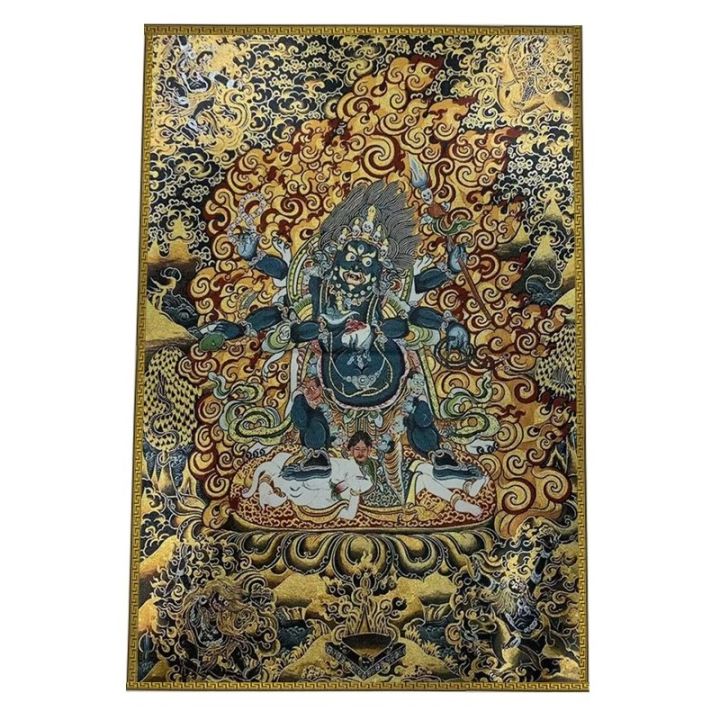 Thangka Painting Embroidered Tibetan Buddha MAHAKALA 60*90cm | Lazada