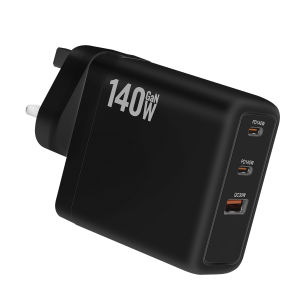140W GaN Fast Charger Compact Portable Universal for Laptops Phones Tablets PD Smart Recognition Safety Protection