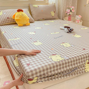 Pure Cotton Cartoon Bedding Protector Single Piece Student Dormitory Mattress Cover 90x190 Bed Canopy Comforter Dust Cover