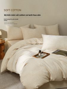 SIBAISE | Bộ Chăn Ga Gối Linen Cao Cấp 4 Món