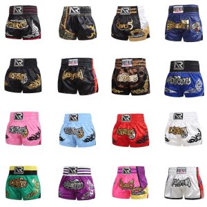 Muay Thai Shorts Traditional Thai Boxing Shorts Men Women Kids Martial Arts MMA Training Clothing Fight Kickboxing Boxing Pants